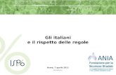 Gli italiani e il rispetto delle regole Roma, 7 aprile 2011 (Rif.1310v111)