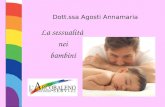 Dott.ssa Agosti Annamaria La sessualità nei bambini.
