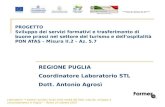 Laboratorio I sistemi turistici locali nella realtà dei fatti: nascita, sviluppo e consolidamento in Puglia – Roma 23 ottobre 2007 1 PROGETTO Sviluppo.