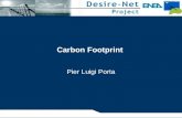 Carbon Footprint Pier Luigi Porta. Obiettivi del corso Il corso fornisce una descrizione del Carbon Footprint, strumento per il calcolo delle emissioni.