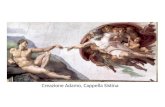 Creazione Adamo, Cappella Sistina. Particolari di anatomia del cervello nella nuvola che avvolge Dio.
