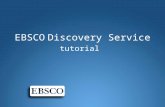EBSCO Discovery Service tutorial. Benvenuti nella guida a EBSCO Discovery Service (EDS). EDS consente l'accesso alle raccolte di tutta la vostra istituzione