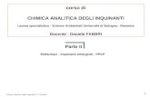 Chimica Analitica degli Inquinanti 2 - D.Fabbri 1 corso di CHIMICA ANALITICA DEGLI INQUINANTI Laurea specialistica - Scienze Ambientali Università di Bologna.