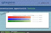 Presentazione opportunità Tunisia Indice Gispee consulting Italy-Tunisia mail to: info@gispee.com / info@investireintunisia.it skype: gispee.consulting.