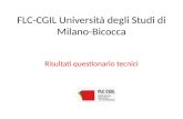 FLC-CGIL Università degli Studi di Milano-Bicocca Risultati questionario tecnici.
