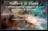 Polvere di Stelle Laffascinante viaggio di un granello di polvere Loretta Campeggio Dipartimento di Fisica Università degli Studi di Lecce.