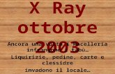 X Ray ottobre 2003 Ancora una volta i Macelleria infrangono i tabù… Liquirizie, pedine, carte e clessidre invadono il locale…