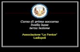 Corso di primo soccorso livello base terza lezione Associazione La Fenice Ladispoli.