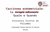 Carcinoma endometriale: la terapia adiuvante Quale e Quando Vincenzo Scotto di Palumbo Ospedale Santo Spirito in Sassia Roma.