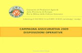 Consorzio Difesa Perugia 1 CAMPAGNA ASSICURATIVA 2009 DISPOSIZIONI OPERATIVE.