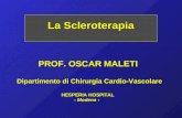 La Scleroterapia PROF. OSCAR MALETI Dipartimento di Chirurgia Cardio-Vascolare HESPERIA HOSPITAL - Modena -
