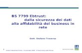 Unione Industriale Torino – 6 novembre 2003 – Il Testo Unico sulla Privacy 1 Strategic fit Dott. Stefano Traversa BS 7799 Ebtrust: dalla sicurezza dei.