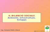 IL BILANCIO SOCIALE Ambiente, Infrastrutture, Sviluppo Agenda 21 consulting srl Ing. Simone Dalla Libera.