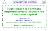 1 Napoli, 4 dicembre 2013 Fertilizzare il contesto imprenditoriale attraverso il venture capital intervento di AMEDEO GIURAZZA Amministratore Delegato.