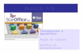 Introduzione a OpenOffice Fogli di calcolo Grafica di presentazione.