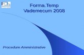 Forma.Temp Vademecum 2008 Procedure Amministrative.