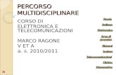 PERCORSO MULTIDISCIPLINARE CORSO DI ELETTRONICA E TELECOMUNICAZIONI MARCO RAGONE V ET A a. s. 2010/2011.