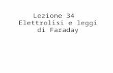 Lezione 34 Elettrolisi e leggi di Faraday. ELETTROCHIMICA ovvero: red…ox separati e….gli elettroni percorrono una lunga strada.
