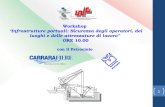 1 Workshop Infrastrutture portuali: Sicurezza degli operatori, dei luoghi e delle attrezzature di lavoro ORE 10.00 con il Patrocinio.