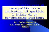 Attività delle reti di cure palliative e indicatori di qualità: linizio di un benchmarking italiano? Dr. Carlo Peruselli S.C. Cure Palliative A.S.L. Biella.