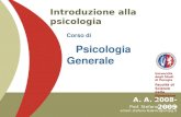 Prof. Stefano Federici email: stefano.federici@unipg.it A. A. 2008-2009 Università degli Studi di Perugia Facoltà di Scienze della Formazione Introduzione.