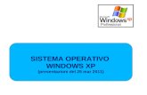 SISTEMA OPERATIVO WINDOWS XP (presentazioni del 25 mar 2011)