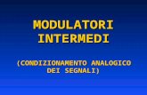 MODULATORI INTERMEDI (CONDIZIONAMENTO ANALOGICO DEI SEGNALI)