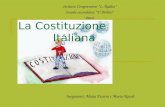 La Costituzione Italiana Istituto Comprensivo L. Radice Scuola secondaria V. Bellini Patti Insegnanti: Maria Ficarra e Maria Natoli.