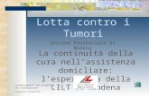 Lega Italiana per la Lotta contro i Tumori Sezione Provinciale di Modena La continuità della cura nellassistenza domicliare: lesperienza della LILT di.