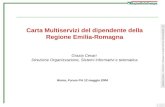 1 Grazia Cesari – Servizio Sviluppo di applicazioni informatiche - 2 Carta Multiservizi del dipendente della Regione Emilia-Romagna Grazia Cesari Direzione.