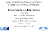 Appropriatezza della prestazione Medici e Giuristi a confronto Linee Guida e Malpractice A cura di Prof. Massimo Martelloni Clinical Riskmanager Direttore.