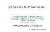 Co ngresso S.I.P. Campania CONFRONTI in PEDIATRIA: Ospedale, Territorio, Università Napoli 25-26/10/2013 Hotel Gli Dei Pozzuoli VACCINAZIONI E AUTISMO.