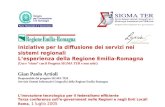 Iniziative per la diffusione dei servizi nei sistemi regionali Lesperienza della Regione Emilia-Romagna (Uso e riuso con il Progetto SIGMA TER e non solo!)