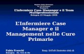 LInfermiere Case Manager e il Management nelle Cure Primarie Regione Emilia Romangna Az. Usl di Bologna Seminario Linfermiere Case Mananger e il Team Multiprofessionale.