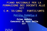 TAAA 1043 tutor ins. Giuseppe Campanella 1 PIANO NAZIONALE PER LA FORMAZIONE DEI DOCENTI ALLE ICT C.M. 55/2002 FORTIC/UMTS Primo modulo Concetti di base.