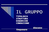IL GRUPPO TIPOLOGIA STRUTTURA DINAMICHE CONDUZIONE Giacomo Timpanaro.