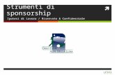 Strumenti di sponsorship Ipotesi di Lavoro / Riservato & Confidenziale.