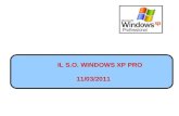 IL S.O. WINDOWS XP PRO 11/03/2011. Cosa abbiamo fatto l'ultima volta (4/3/11): - creato e modificato degli utenti - scoperto che esistono delle cartelle.