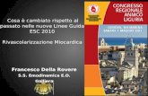 Cosa è cambiato rispetto al passato nelle nuove Linee Guida ESC 2010 Rivascolarizzazione Miocardica Francesco Della Rovere S.S. Emodinamica E.O. Galliera.