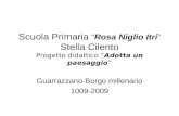 Scuola PrimariaRosa Niglio Itri Stella Cilento Progetto didattico Adotta un paesaggio Guarrazzano-Borgo millenario 1009-2009.