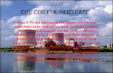 CHE COSE IL NUCLEARE Circa il 7% del fabbisogni energetico mondiale è soddisfatto dalle centrali nucleari. Lenergia nucleare è una forma di energia che.