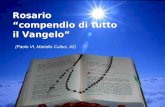 Rosario compendio di tutto il Vangelo (Paolo VI, Marialis Cultus, 42)