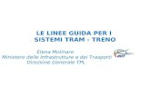 LE LINEE GUIDA PER I SISTEMI TRAM - TRENO Elena Molinaro Ministero delle Infrastrutture e dei Trasporti Direzione Generale TPL.