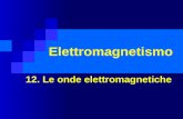 Elettromagnetismo 12. Le onde elettromagnetiche. 6. Lo spettro elettromagnetico Spettro elettromagnetico: insieme delle frequenze delle onde elettromagnetiche.