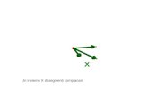 Un insieme X di segmenti complanari.. Il complemento ortogonale di X.