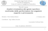 1 Analisi cinematica del gesto sportivo: confronto delle performance tra vogatore esperto e principiante Università degli Studi di Pavia Facoltà di Ingegneria.