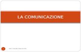 LA COMUNICAZIONE 1 dott. Claudia Mazzocchin. Comunicazione: VERBALE.(digitale) Colpisce il canale uditivo del nostro interlocutore. Del messaggio totale.
