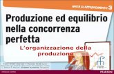 Lorganizzazione della produzione Tutti i diritti riservati © Pearson Italia S.p.A. Riservato agli studenti delle classi che adottano il testo C. Bianchi.