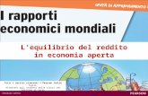 Lequilibrio del reddito in economia aperta Tutti i diritti riservati © Pearson Italia S.p.A. Riservato agli studenti delle classi che adottano il testo.