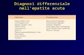 Diagnosi differenziale nellepatite acuta. Caratteristiche dei principali virus epatitici.
